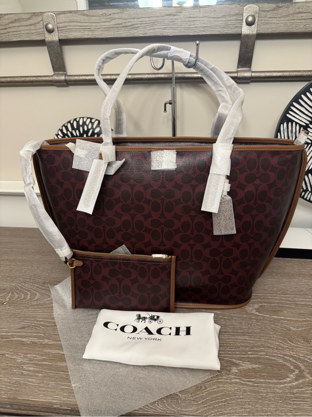 Coach Taxi Tote Bag in Signature Canvas